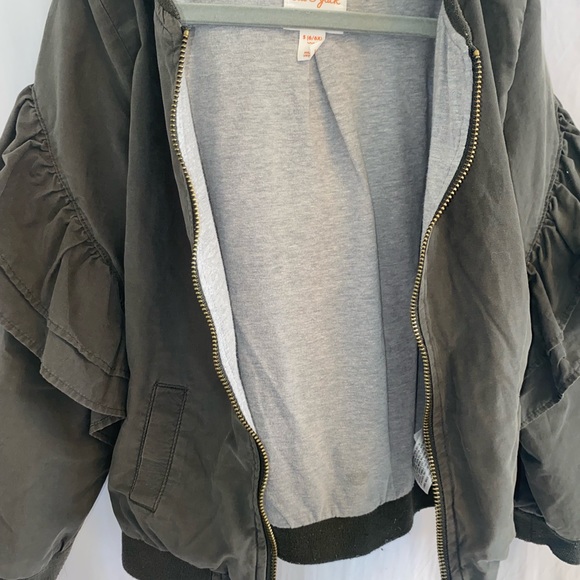 🎉HP 🎉 Cat & Jack Girls Green Jacket Size 6/6X - Picture 3 of 7